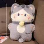 40CM Plushie Soft Stuffed Cat - Grey