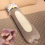 120CM Cute Kitten Long Bolster Plush - Grey