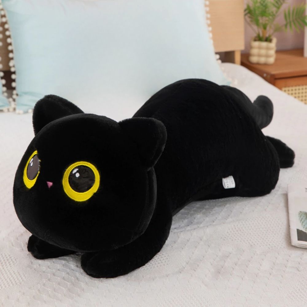 EDOLL-26.jpg 90CM Papa Cat Plushie - Black - Image 1