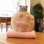 Cat Paw Pillow Plush Toy - Yellow