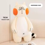 75cm Cat Plush Soft Stuffed Toy - Surprised Face