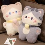 40CM Plushie Soft Stuffed Cat - Cream - Image 3