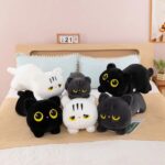 90CM Papa Cat Plushie - White - Image 2