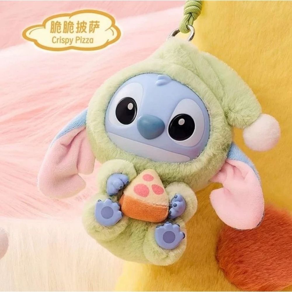 GIF-51.jpg Disney Stitch Eat Something Before Sleep Series Blind Box - Crispy Pizza - Image 1